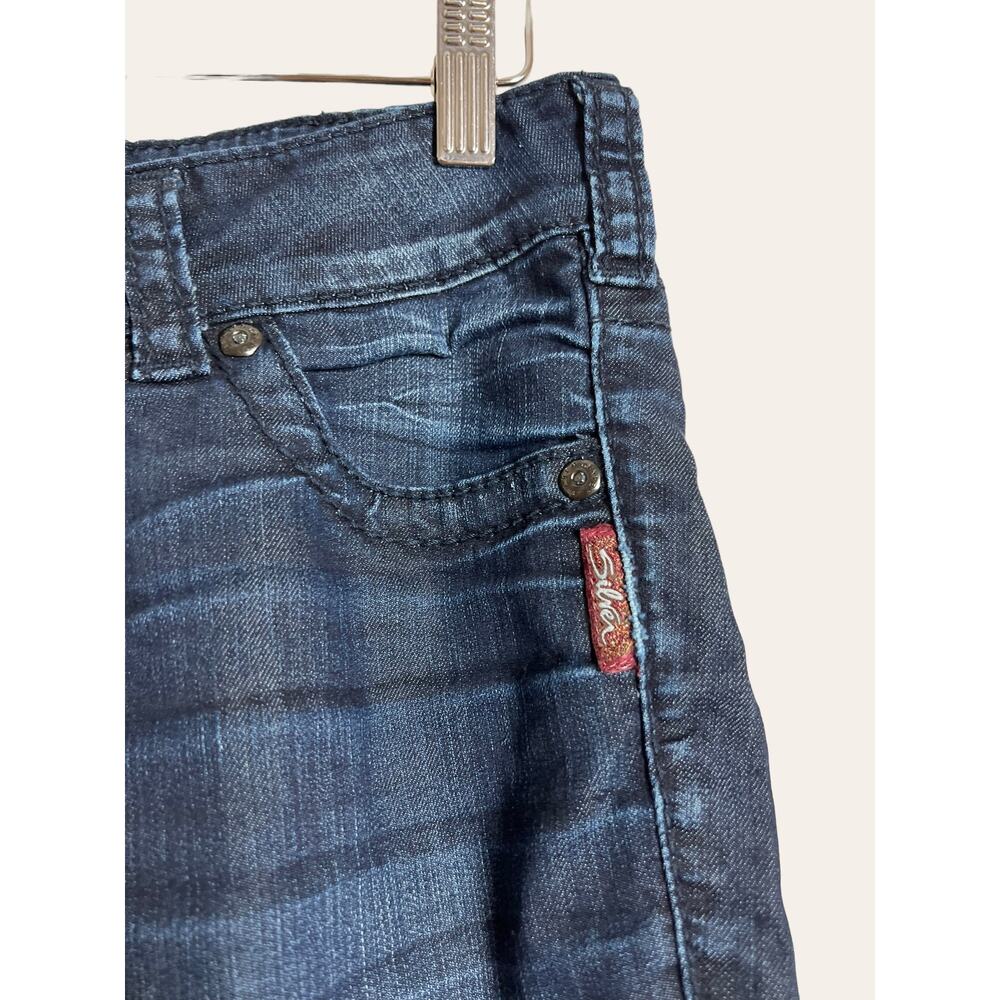 Silver Jeans Dark Wash Suki Capri Jeans Size 25 - Picture 5 of 11
